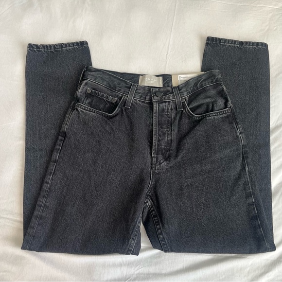 Everlane The Curvy ’90s Cheeky Straight Leg Jeans Size 26 Washed Black NWT - Picture 10 of 14